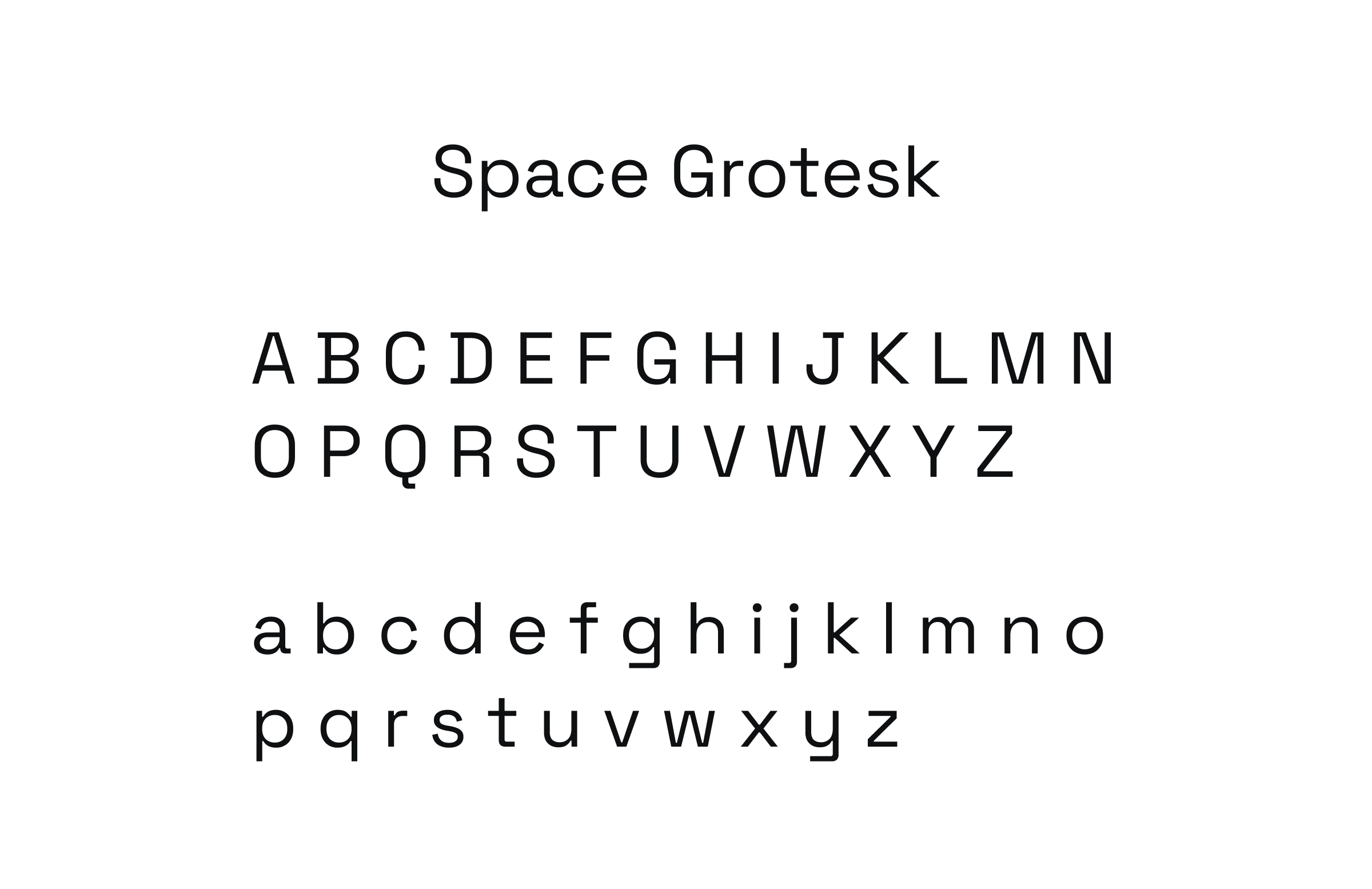 Space Grotesk font