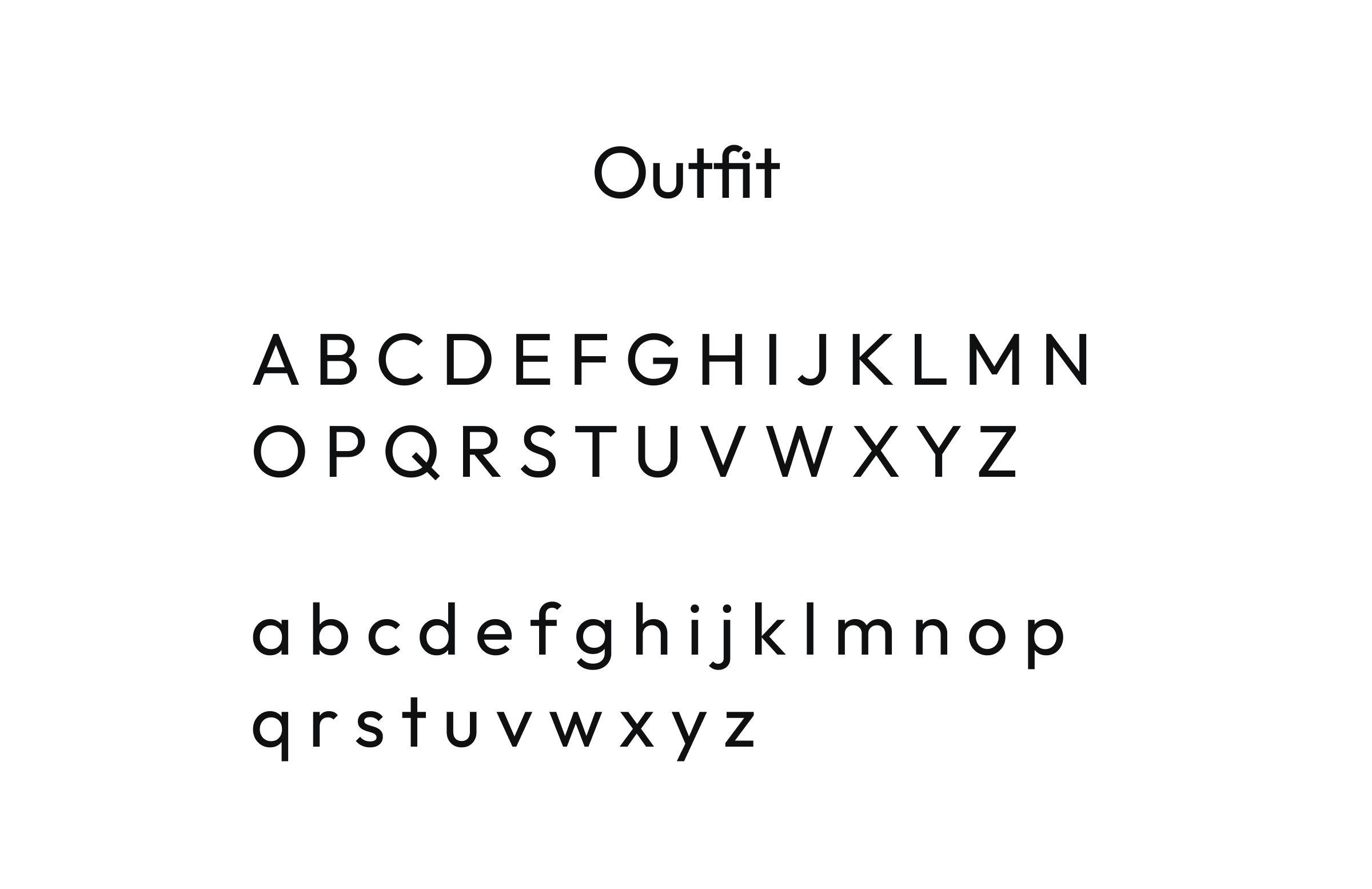 outfit font used in wrkble